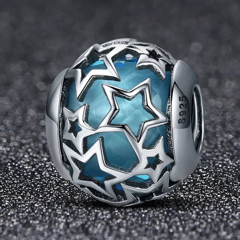 (image for) Pandora Style Silver Charm, Stars - SCC411 - View 2