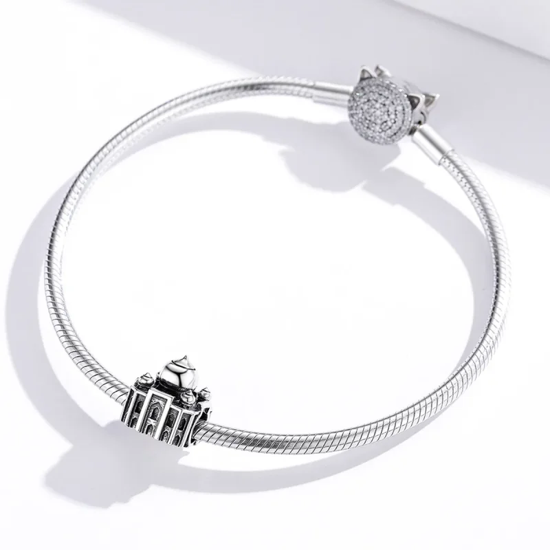 (image for) Pandora Style Silver Charm, State Charm Taj Mahal - SCC1542 - View 2