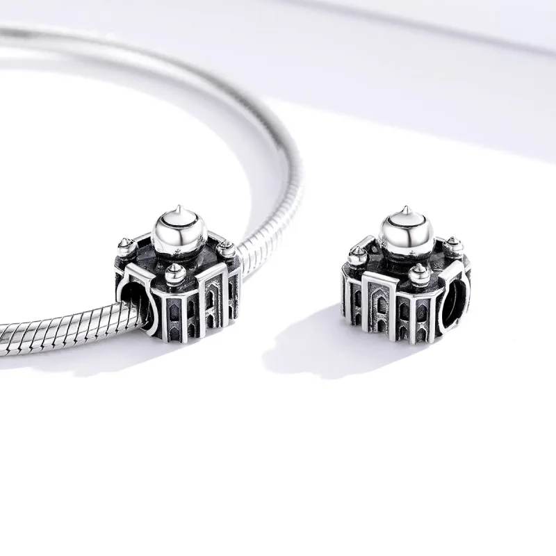 (image for) Pandora Style Silver Charm, State Charm Taj Mahal - SCC1542 - View 3