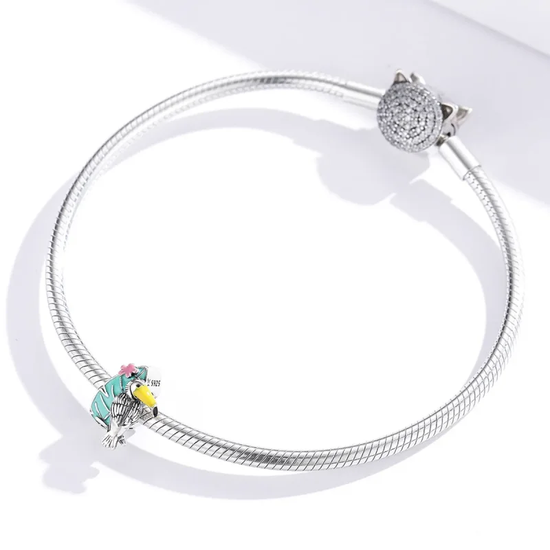 (image for) Pandora Style Silver Charm, Stork - SCC1531 - View 3