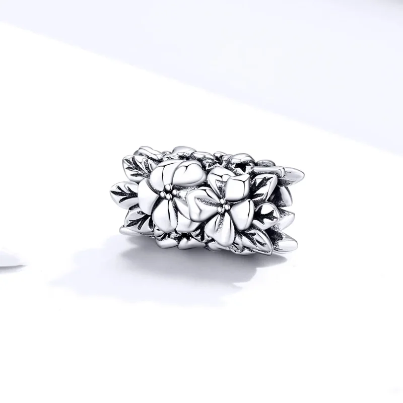 (image for) Pandora Style Silver Charm, Summer Flower - SCC1488 - View 2