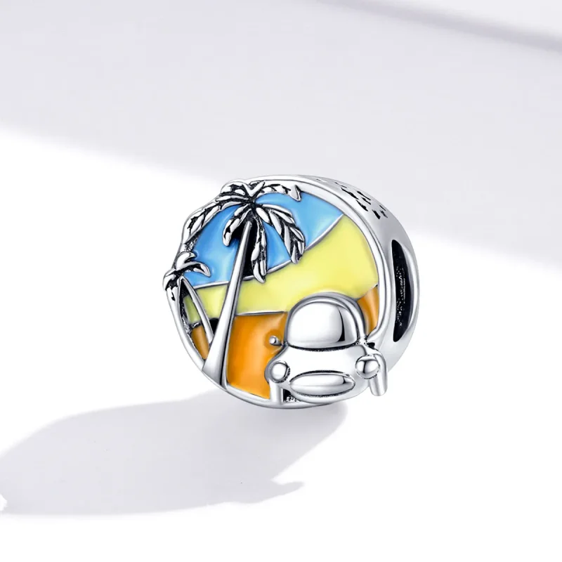 (image for) Pandora Style Silver Charm, Summer Journey, Multicolor Enamel - SCC1530 - View 2