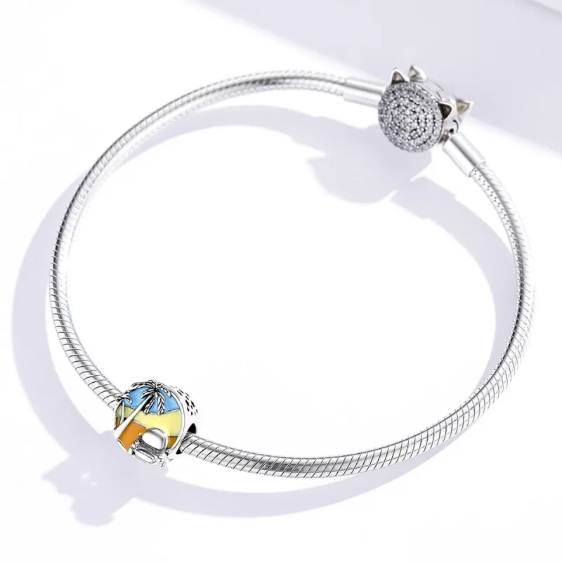 (image for) Pandora Style Silver Charm, Summer Journey, Multicolor Enamel - SCC1530 - View 3