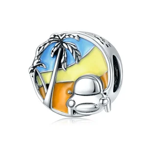 (image for) Pandora Style Silver Charm, Summer Journey, Multicolor Enamel - SCC1530