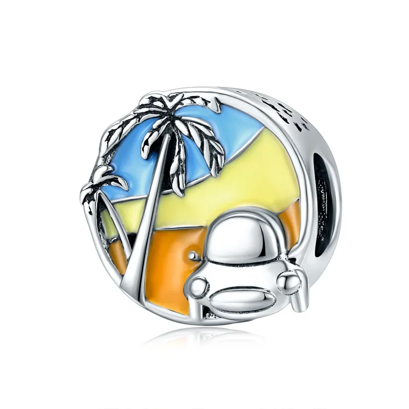 (image for) Pandora Style Silver Charm, Summer Journey, Multicolor Enamel - SCC1530 - Product Image