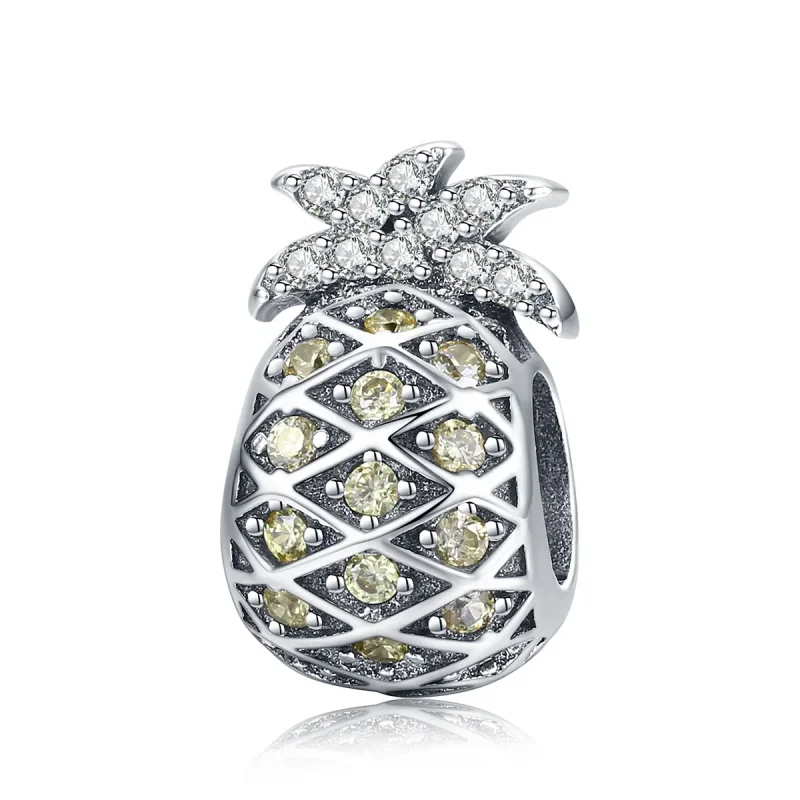(image for) Pandora Style Silver Charm, Summer Pineapple - SCC936 - Product Image