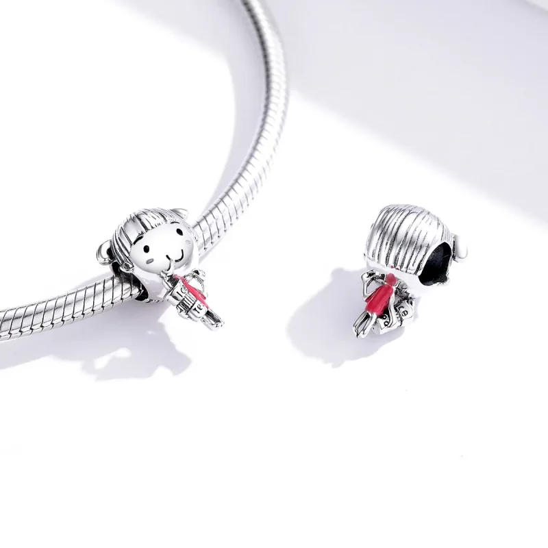 (image for) Pandora Style Silver Charm, Sunshine Girl, Multicolor Enamel - SCC1525 - View 4