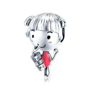 (image for) Pandora Style Silver Charm, Sunshine Girl, Multicolor Enamel - SCC1525