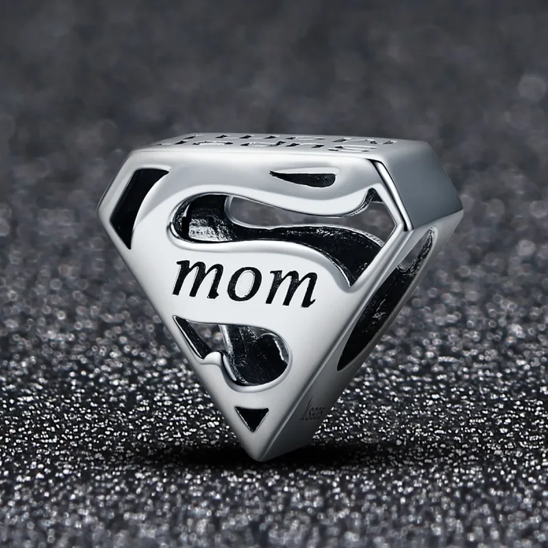 (image for) Pandora Style Silver Charm, Super Mom - SCC429 - View 2