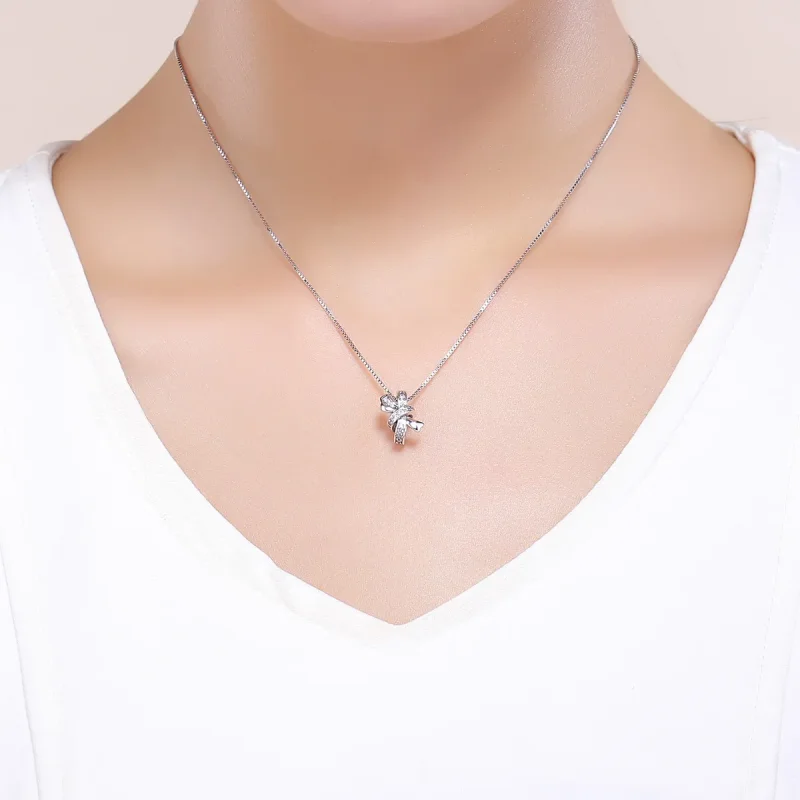 (image for) Pandora Style Silver Charm, Sweet Bow - SCC773 - View 5