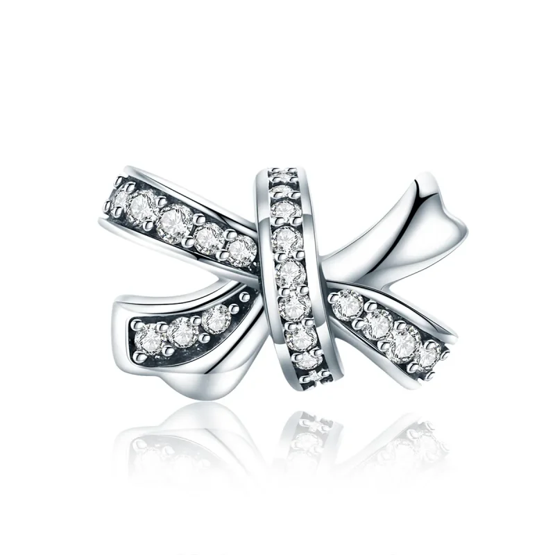 (image for) Pandora Style Silver Charm, Sweet Bow - SCC773 - Product Image