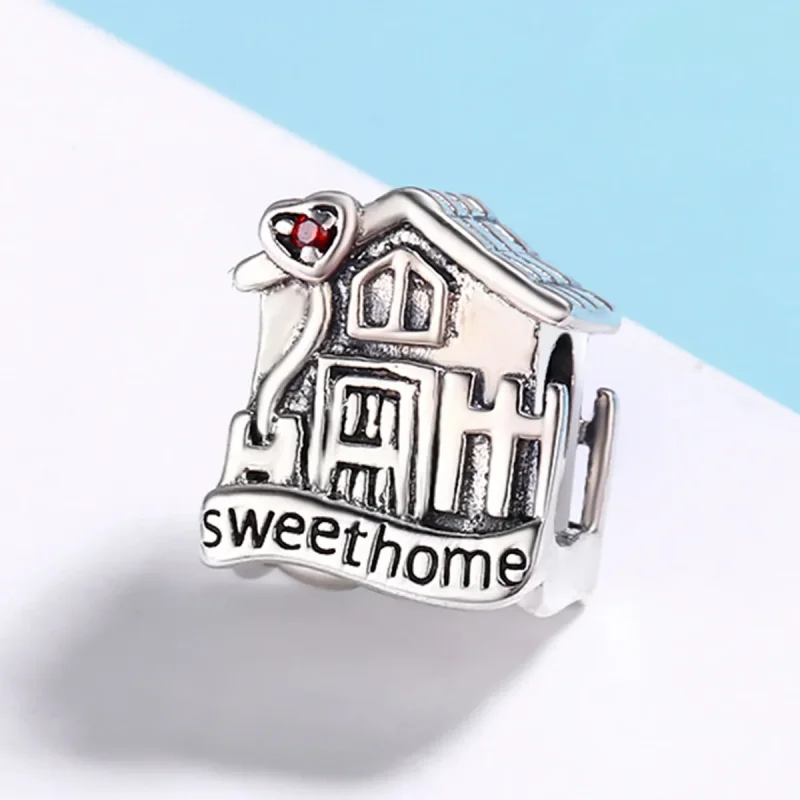 (image for) Pandora Style Silver Charm, Sweethome - SCC416 - View 3