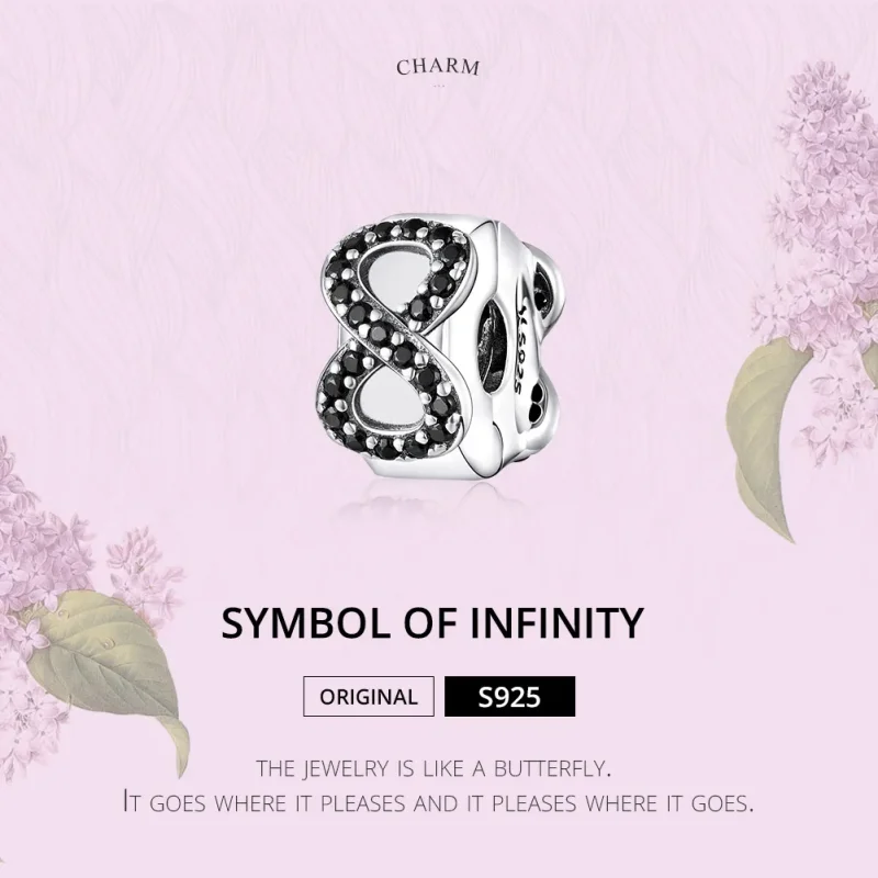 (image for) Pandora Style Silver Charm, Symbol of Infinity - SCC1498 - View 6