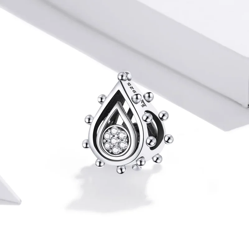 (image for) Pandora Style Silver Charm, Teardrop - SCC1723 - View 2