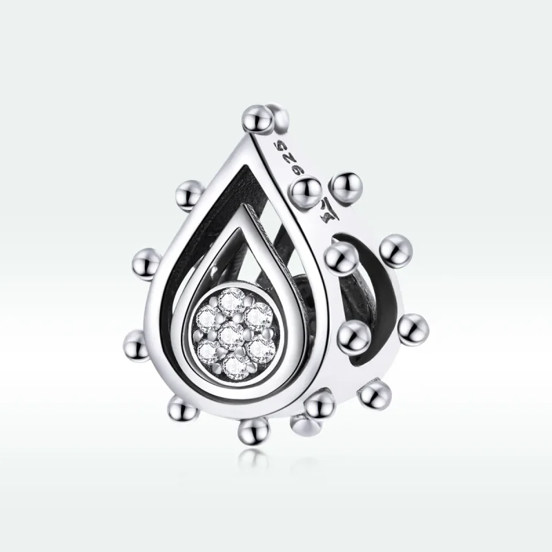 (image for) Pandora Style Silver Charm, Teardrop - SCC1723 - View 5