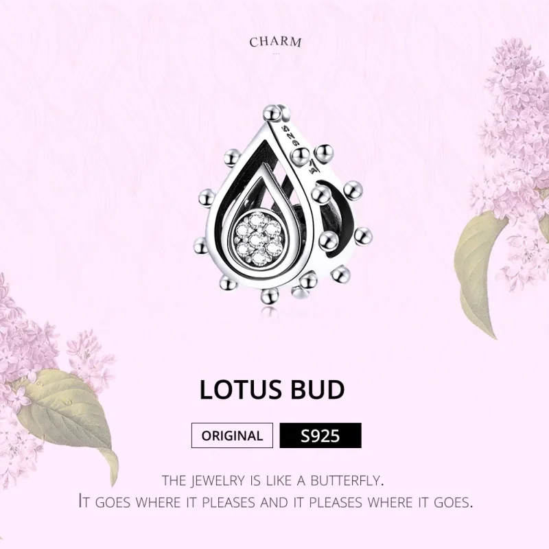 (image for) Pandora Style Silver Charm, Teardrop - SCC1723 - View 6