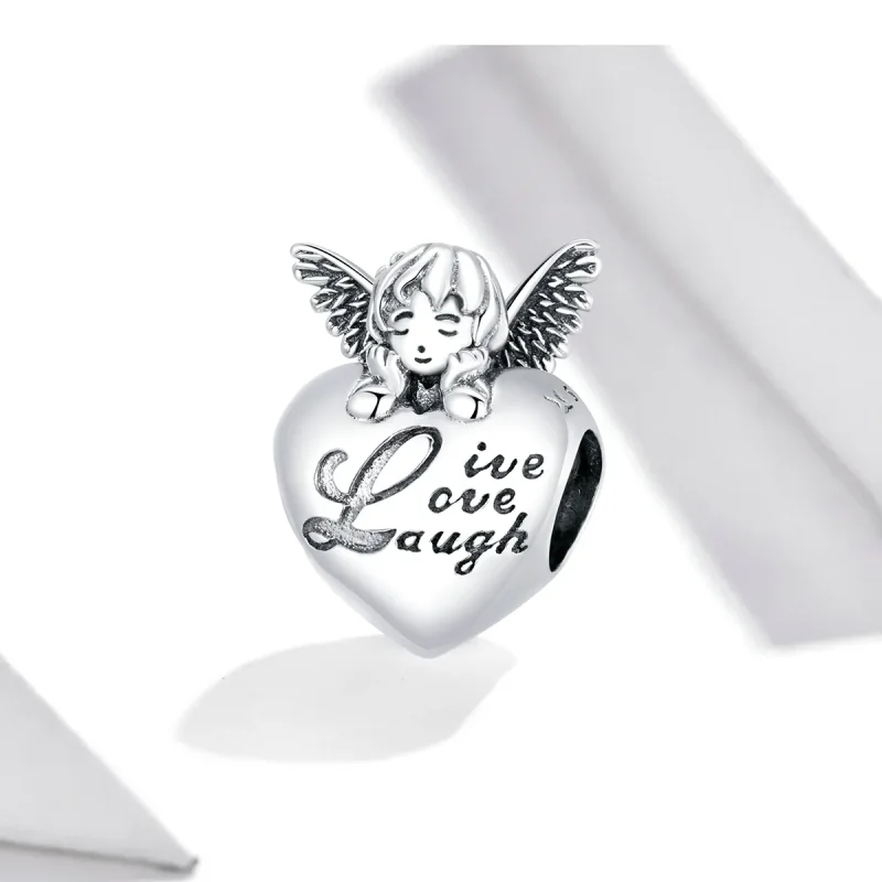 (image for) Pandora Style Silver Charm, Thanksgiving Angel - SCC1633 - View 2