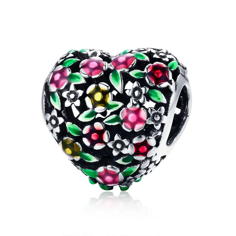 (image for) Pandora Style Silver Charm, The Valley of Wind Flowers, Multicolor Enamel - SCC646 - Product Image