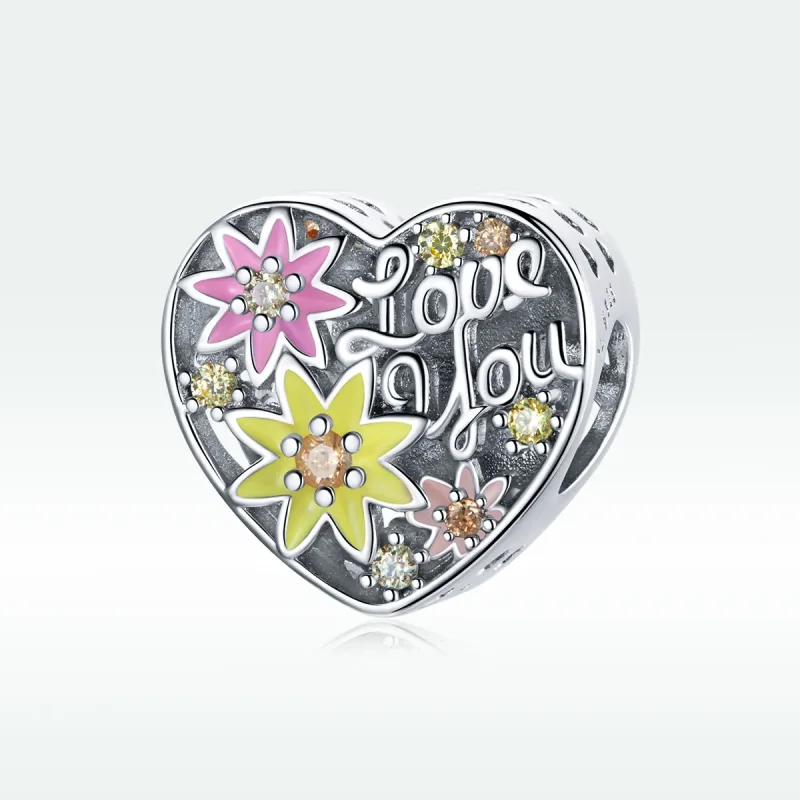 (image for) Pandora Style Silver Charm, To Blossom, Multicolor Enamel - SCC1794 - View 5