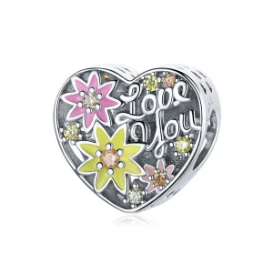 (image for) Pandora Style Silver Charm, To Blossom, Multicolor Enamel - SCC1794