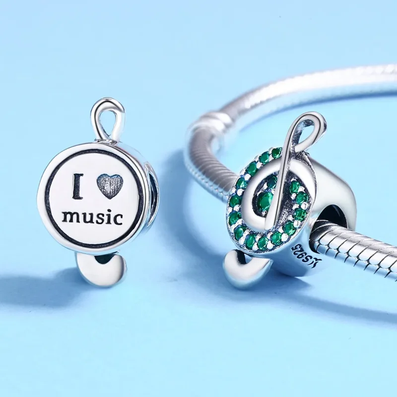 (image for) Pandora Style Silver Charm, Treble Clef - SCC450 - View 5