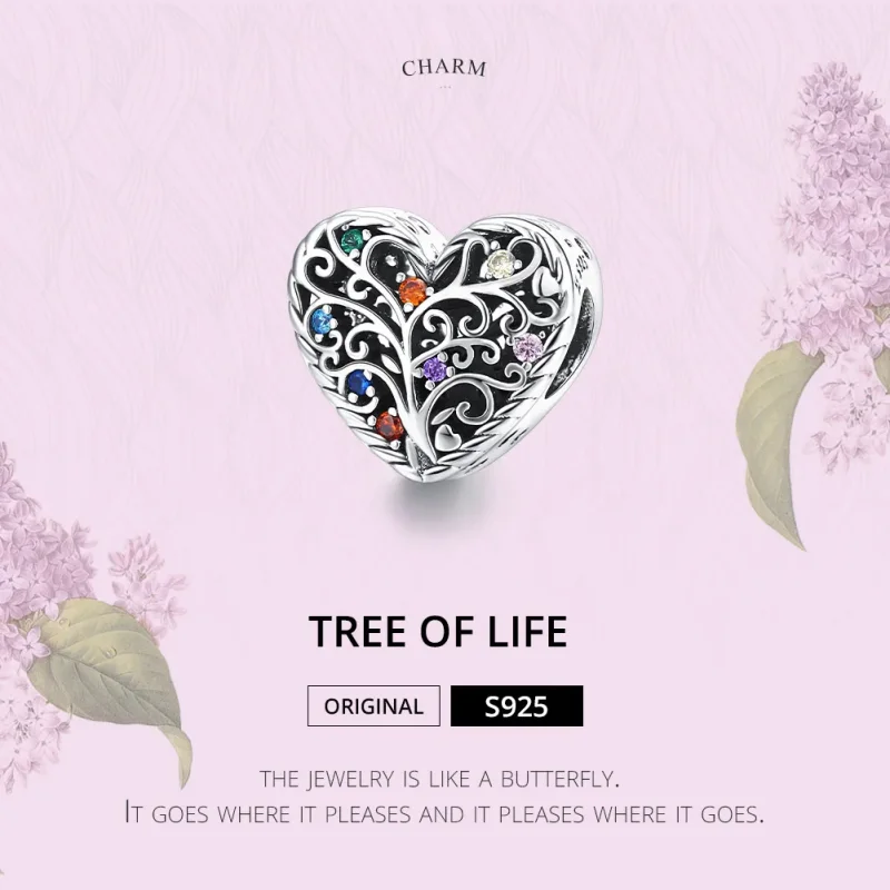 (image for) Pandora Style Silver Charm, Tree of Life - SCC1608 - View 6