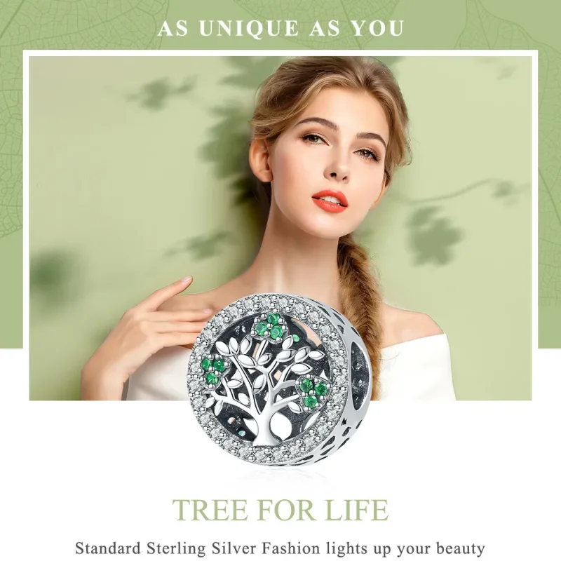 (image for) Pandora Style Silver Charm, Tree of Life - SCC919 - View 6