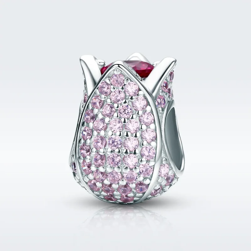 (image for) Pandora Style Silver Charm, Tulip - SCC569 - View 2