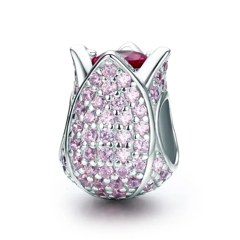 (image for) Pandora Style Silver Charm, Tulip - SCC569 - Product Image