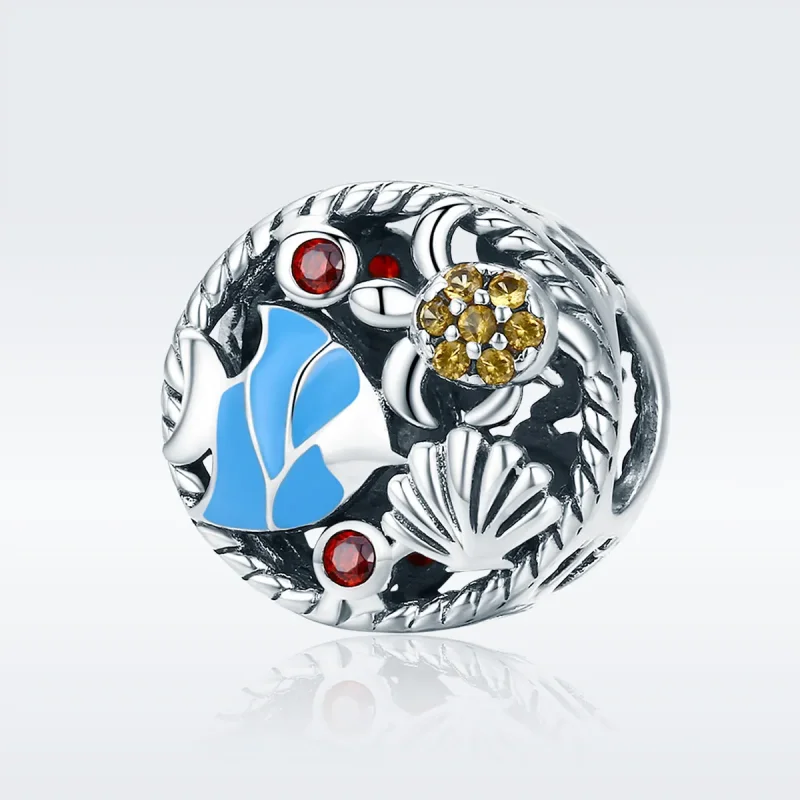 (image for) Pandora Style Silver Charm, Underwater World, Multicolor Enamel - SCC683 - View 2