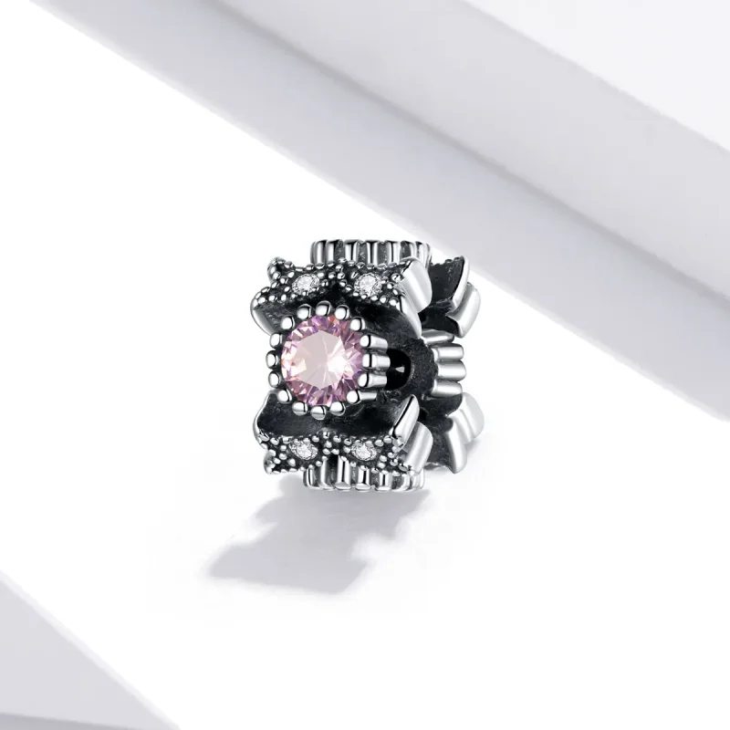 (image for) Pandora Style Silver Charm, Victoria's Heartbeat - SCC1784 - View 2