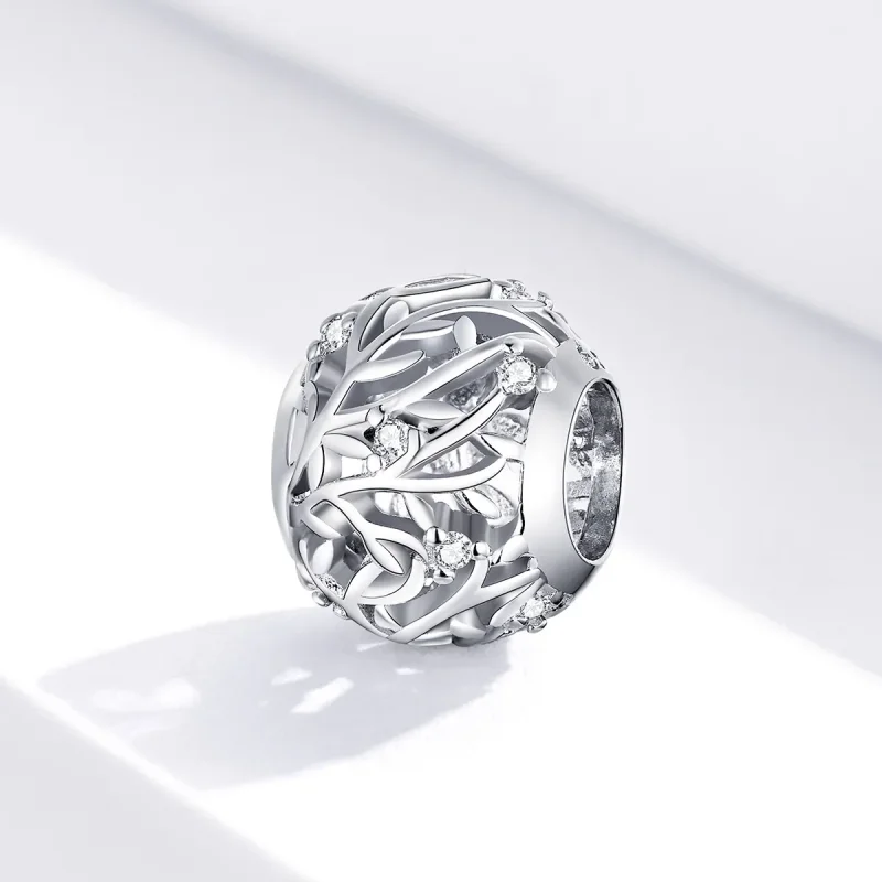 (image for) Pandora Style Silver Charm, Vine - BSC256 - View 2