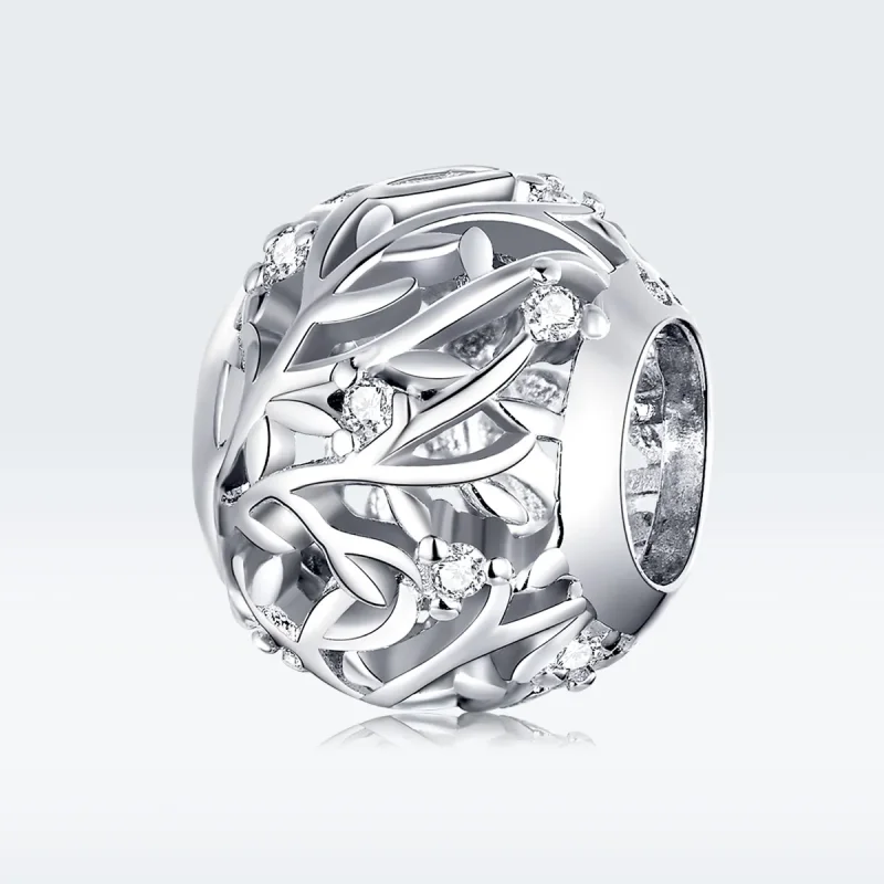 (image for) Pandora Style Silver Charm, Vine - BSC256 - View 5