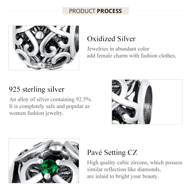 (image for) Pandora Style Silver Charm, Vintage Cross - SCC1511 - View 7