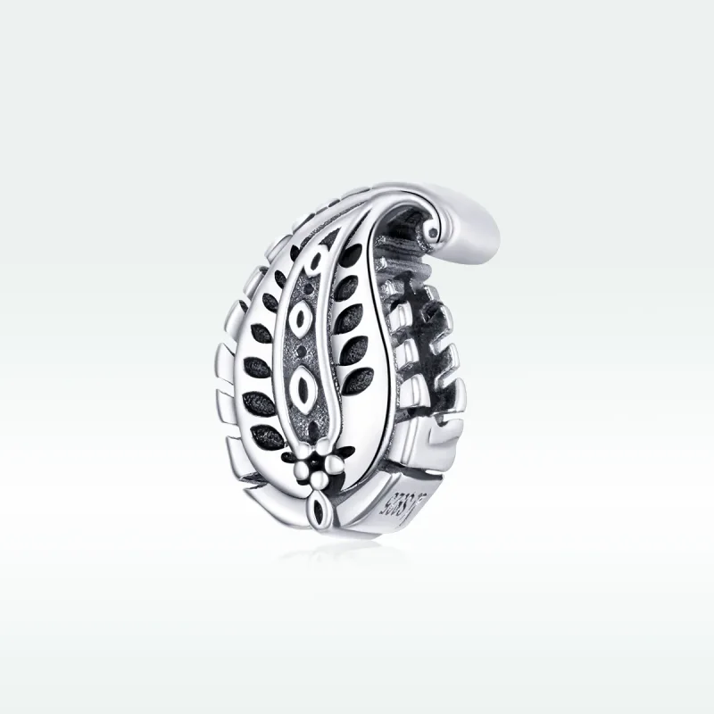 (image for) Pandora Style Silver Charm, Vintage Leaves - SCC1824 - View 5