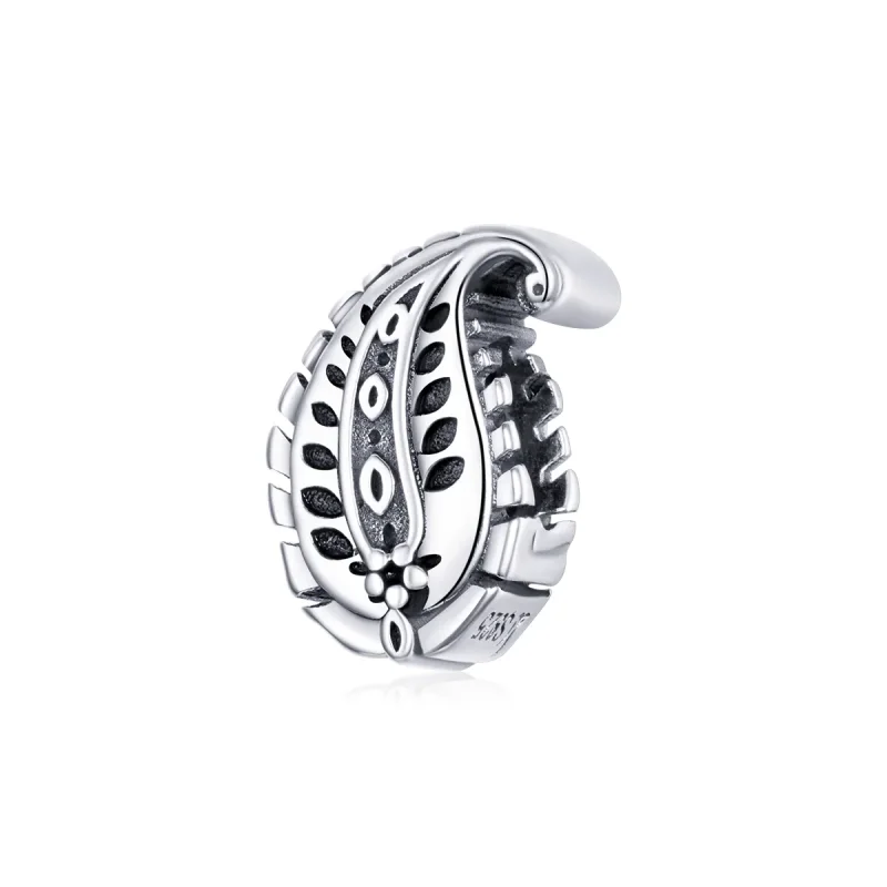 (image for) Pandora Style Silver Charm, Vintage Leaves - SCC1824 - Product Image
