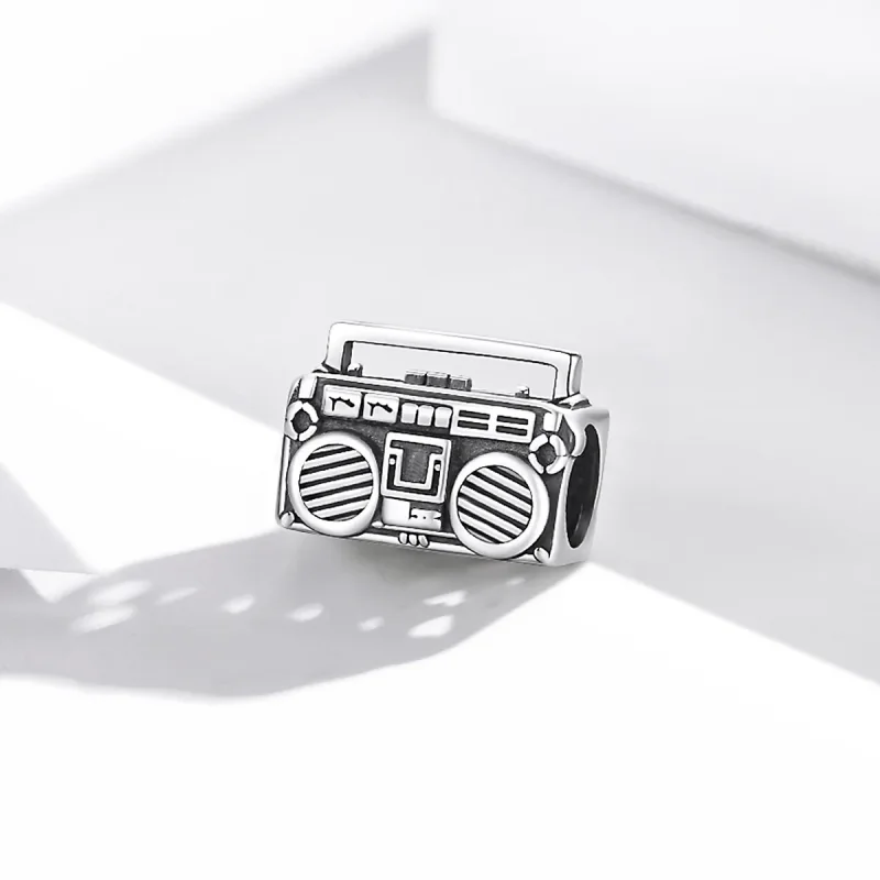 (image for) Pandora Style Silver Charm, Vintage Radio - SCC1873 - View 2