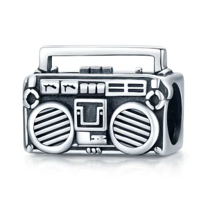 (image for) Pandora Style Silver Charm, Vintage Radio - SCC1873
