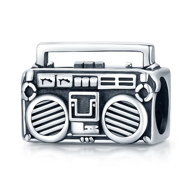 (image for) Pandora Style Silver Charm, Vintage Radio - SCC1873 - Product Image
