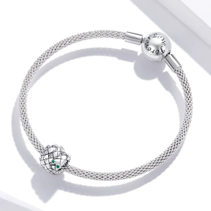(image for) Pandora Style Silver Charm, Vintage Snake - SCC1770 - View 3