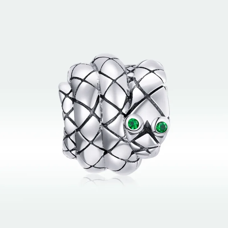 (image for) Pandora Style Silver Charm, Vintage Snake - SCC1770 - View 5
