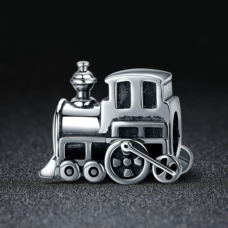 (image for) Pandora Style Silver Charm, Vintage Train - SCC507 - View 2