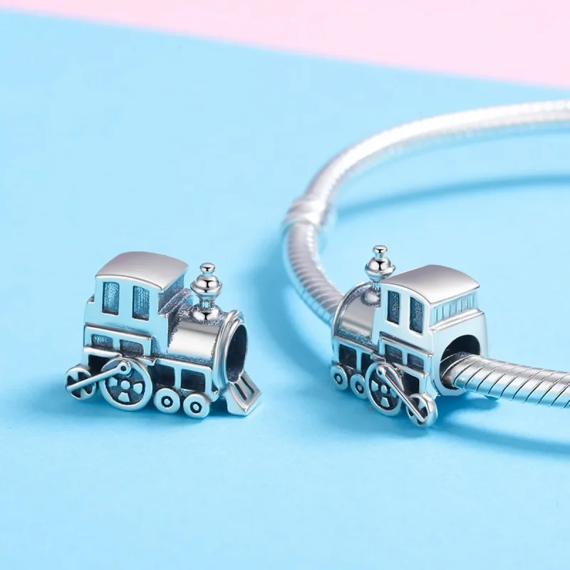 (image for) Pandora Style Silver Charm, Vintage Train - SCC507 - View 5