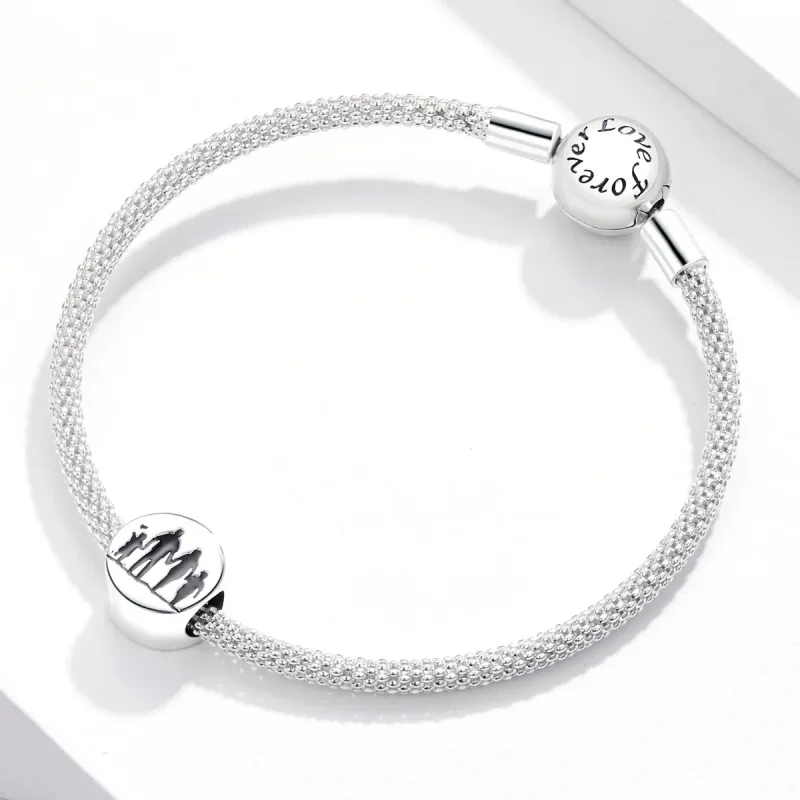 (image for) Pandora Style Silver Charm, Warm Family, Enamel - SCC1662 - View 3