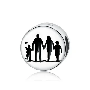 (image for) Pandora Style Silver Charm, Warm Family, Enamel - SCC1662