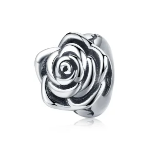 (image for) Pandora Style Silver Charm, White Rose - SCC1101