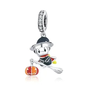 (image for) Pandora Style Silver Charm, Witch - BSC240