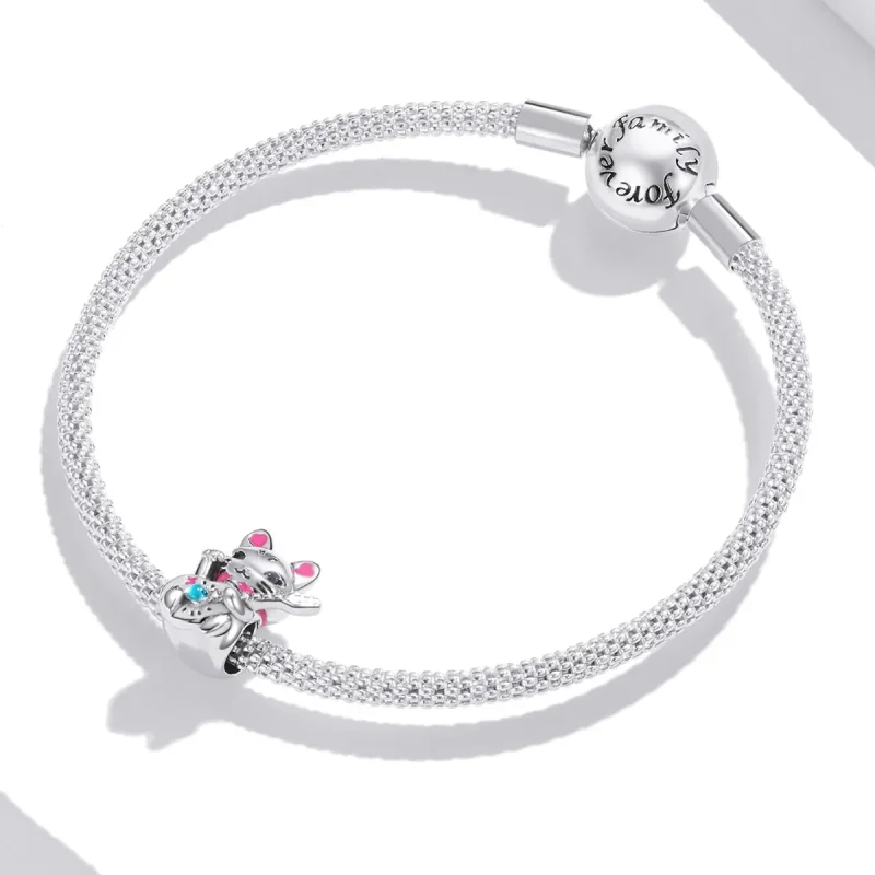 (image for) Pandora Style Silver Charm, You Are My Rock, Multicolor Enamel - SCC1840 - View 3