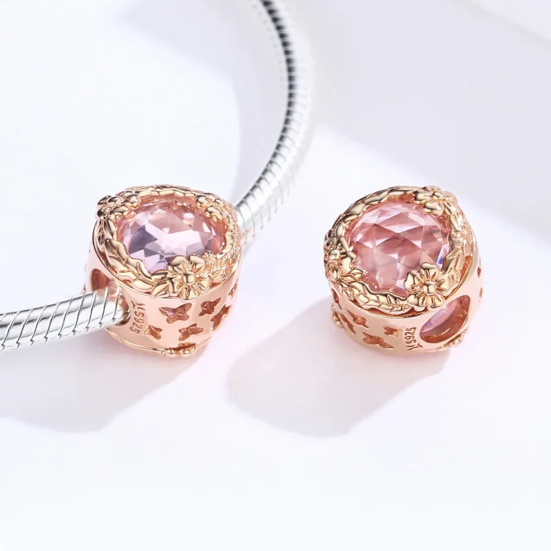 (image for) Rose Gold Autumn Scenery Charm - PANDORA Style - SCC1258 - View 4
