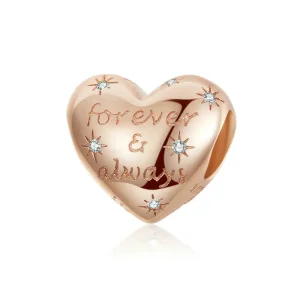 (image for) Rose Gold Forever & Always Charm - PANDORA Style - SCC1223